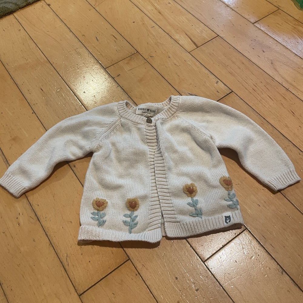 Knit sweater for baby girl